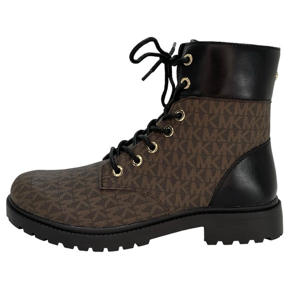 Michael Kors Alistair PVC Logo Accent Womens Ankle Boots Size 6M NWOB - Picture 3 of 10